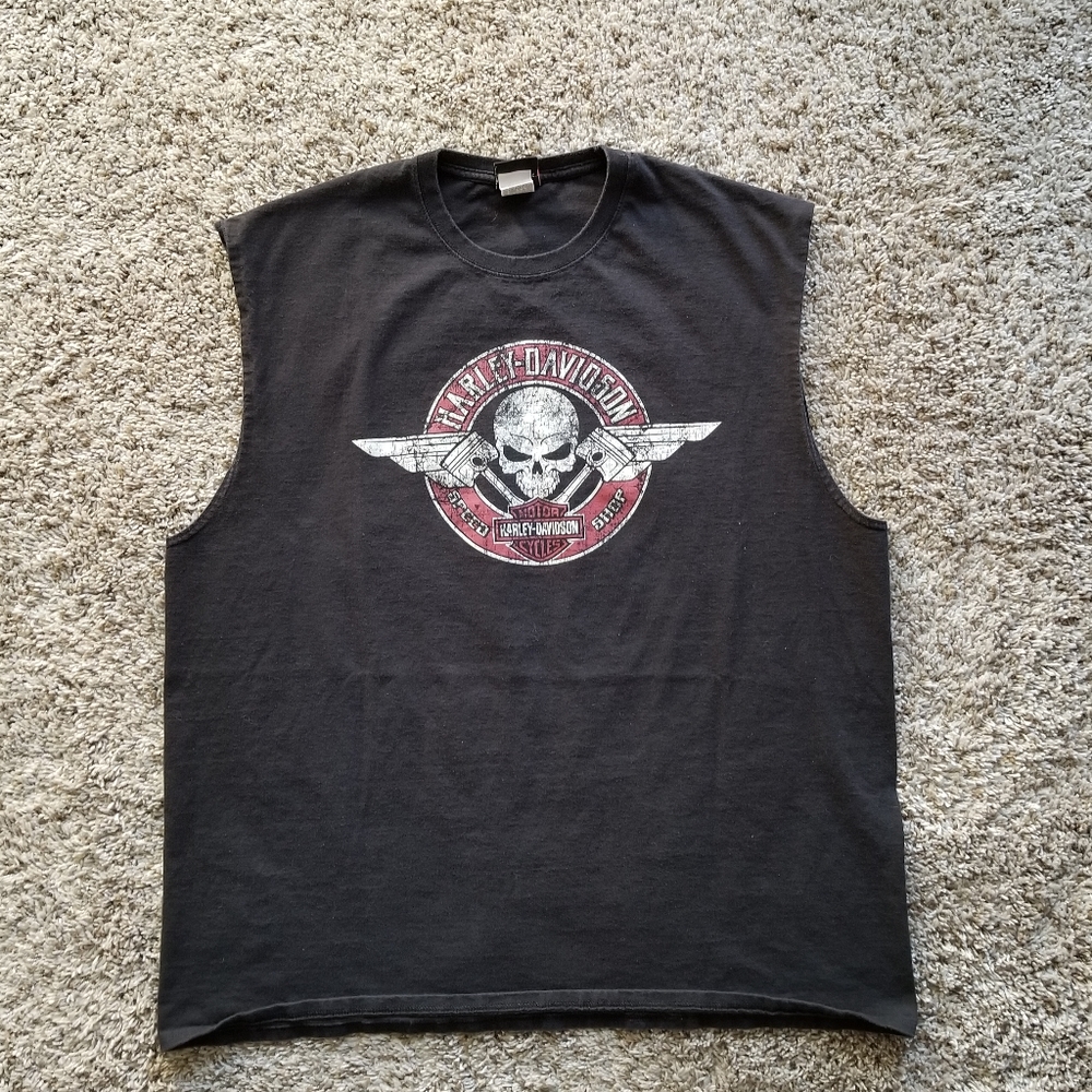 HARLEY DAVIDSON sleeveless tshirt (2XL)